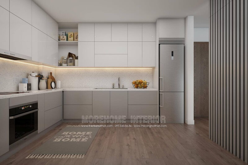 Trang trí nội thất phòng bếp đơn giản, đáp ứng công năng Thiết kế phòng bếp, tủ bếp đẹp