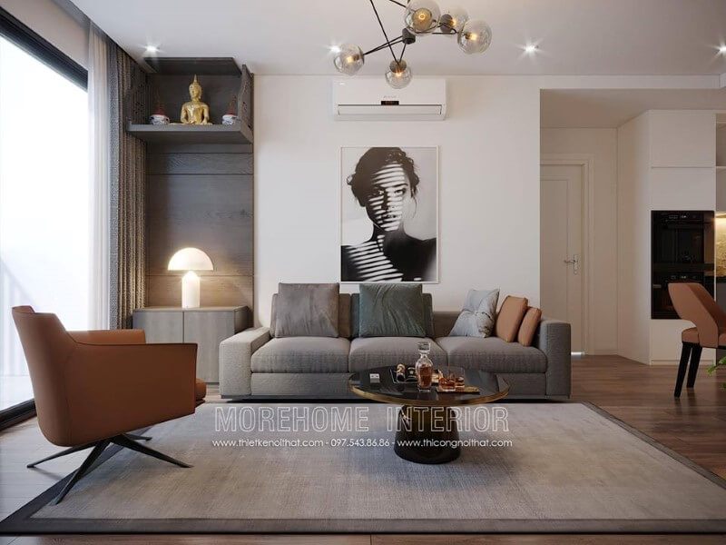 Trang trí phòng khách hiện đại cho căn hộ chung cư