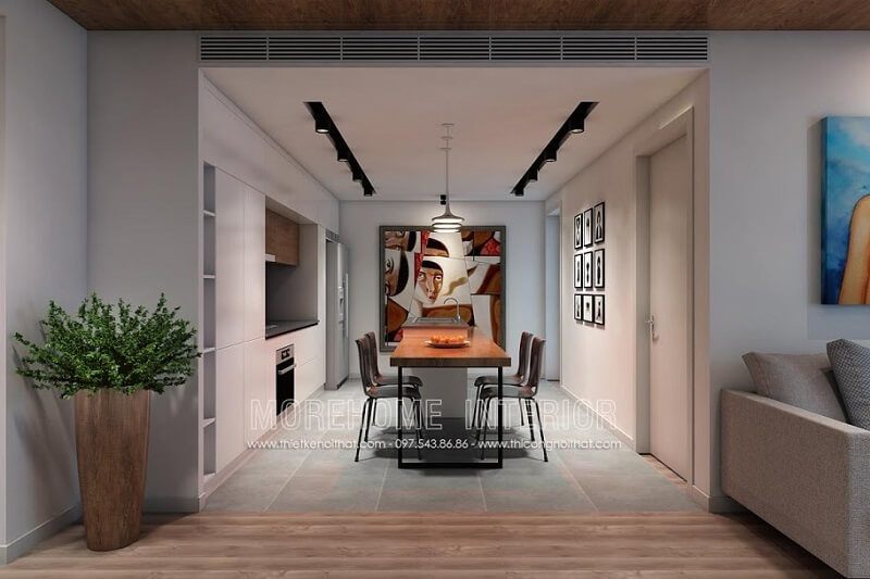 Không thể nào bỏ lỡ qua bộ bàn ăn ấn tương với thiết kế cá tính những đường nét tinh tế tạo điểm nhấn nổi bật cho căn phòng