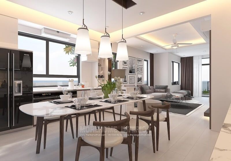 Mẫu thiết kế bàn ghế ăn gỗ hiện đại theo phong cách Châu Âu được ưa chuộng hiện nay