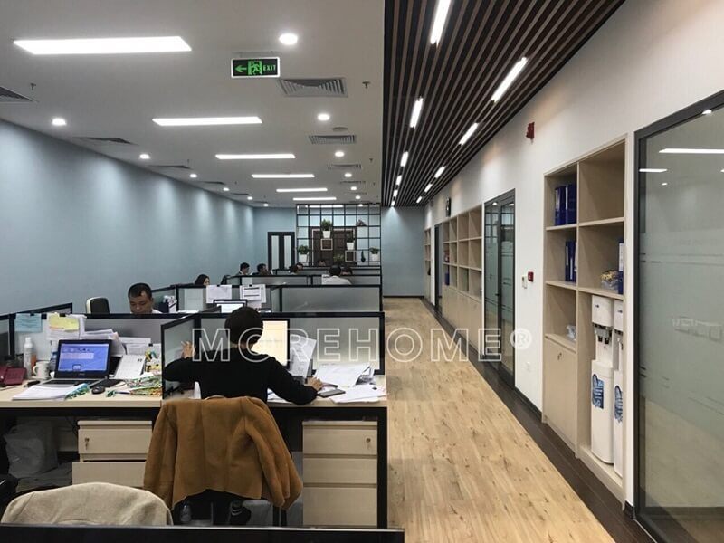 Thi công nội thất văn phòng công ty Du học Visco phong cách hiện đại tại Hà Nội