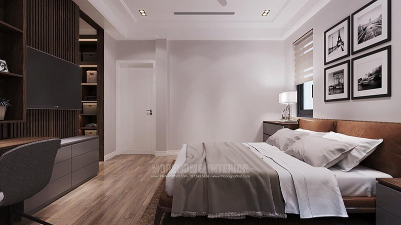 Sử dụng tranh canvas màu đen trắng để trang trí cho không gian nội thất phòng ngủ