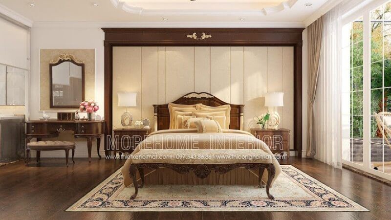 Bàn trang điểm gỗ óc chó kiểu dáng tân cổ điển rất đa dạng về cách thiết kế và sản xuất. do vậy, bạn có thể thoái mái trong việc lựa chọn mẫu bàn trang điểm nào cho phù hợp với phòng ngủ của bạn. Tại đây, Morehome gợi ý bạn mẫu bàn trang điểm gỗ óc chó tân cổ điển đẹp sang trọng cho không gian nội thất phòng ngủ biệt thự.